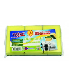 SPUGNE DIAMANTE  PROFESSIONALE SALVAMANI_3 pz