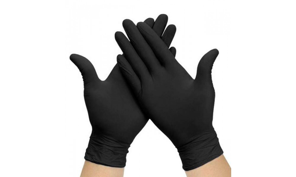 GUANTI NITRILE BLACK M_100 pz