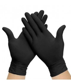 GUANTI NITRILE BLACK M_100 pz
