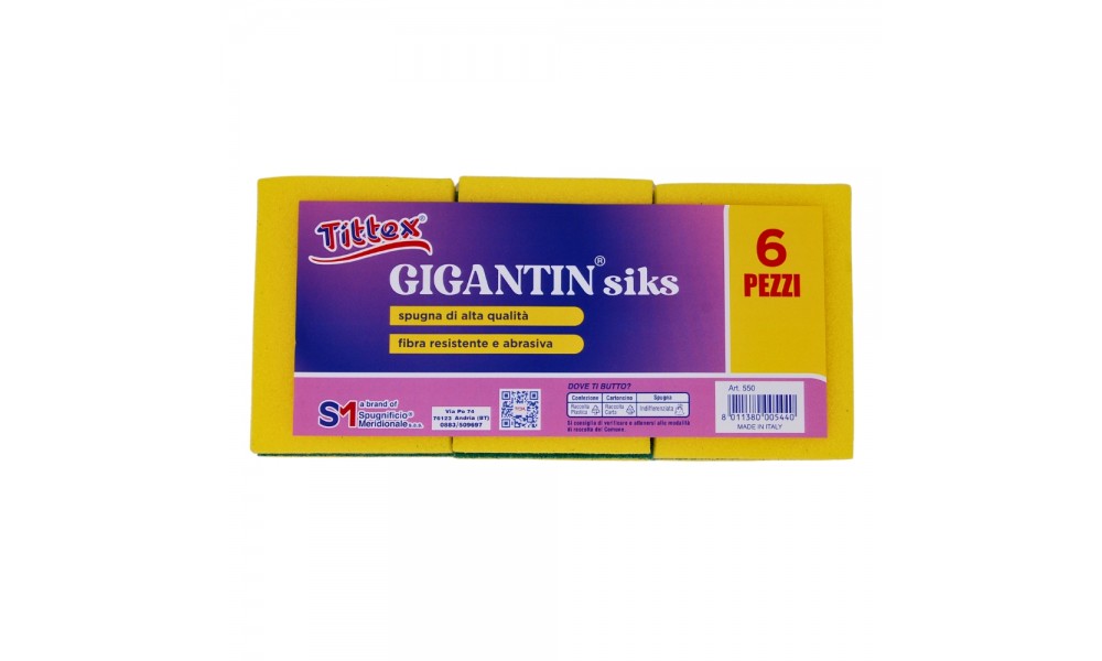 SPUGNE GIGANTIN SIKS