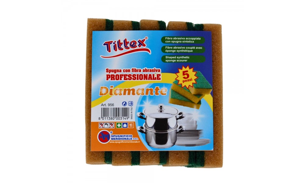 SPUGNE DIAMANTE PROFESSIONALE _5 pz