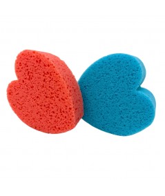 SPUGNE CORPO CUORE_2 pz PER UNA PELLE MORBIDA E VELLUTATA