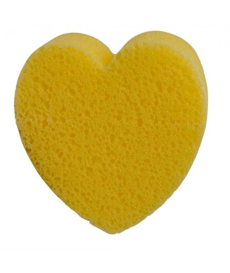 HEART-SHAPED BODY SPONGE_1 pc FOR SOFT, SILKY SKIN