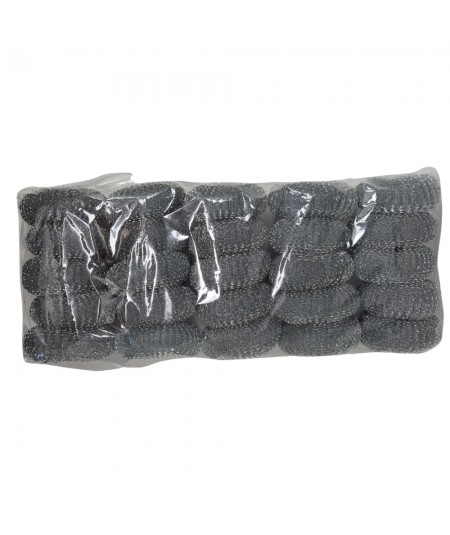 GALVANISED STEEL SPONGE – 40g – loose – FOR REMOVING GREASE RESIDUE