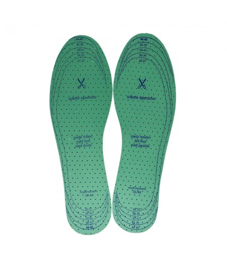 TOP-QUALITY, UNIVERSAL, ODOUR-CONTROL AND BREATHABLE CHLOROPHYLL INSOLES