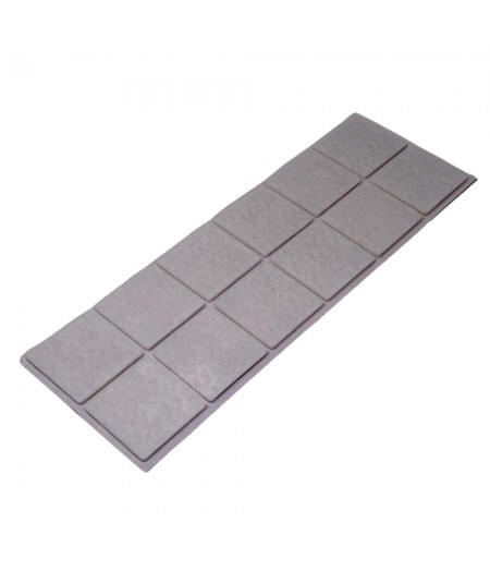 SQUARE NON-SLIP FELT PADS, 40X40MM, TOP QUALITY