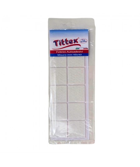 SQUARE NON-SLIP FELT PADS, 40X40MM, TOP QUALITY