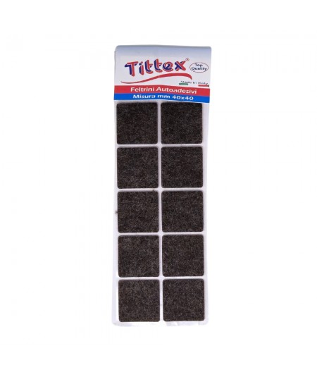SQUARE NON-SLIP FELT PADS, 40X40MM, TOP QUALITY