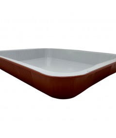 ALUMINIUM CONTAINERS WITH TERRACOTTA HANDLES, 12-PORTION, FOR FOOD