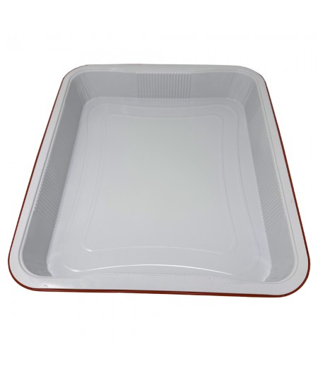 ALUMINIUM CONTAINERS WITH TERRACOTTA HANDLES, 12-PORTION, FOR FOOD