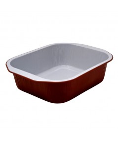 TIELLA TERRACOTTA 1-PORTION ALUMINIUM FOOD CONTAINERS