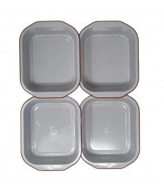 TIELLA TERRACOTTA 1-PORTION ALUMINIUM FOOD CONTAINERS