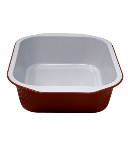 TIELLA TERRACOTTA 1-PORTION ALUMINIUM FOOD CONTAINERS