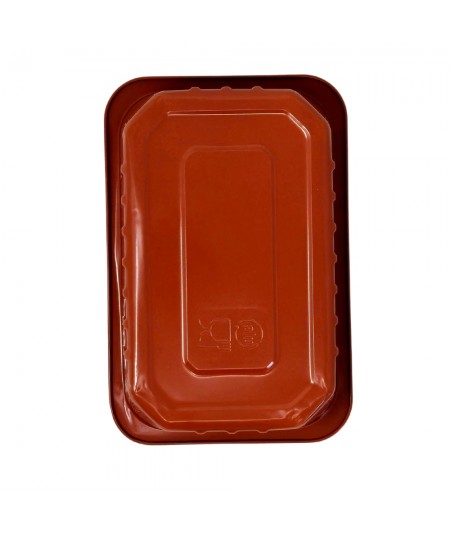 TIELLA TERRACOTTA 2-PORTION ALUMINIUM FOOD CONTAINERS