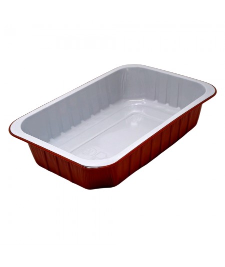 TIELLA TERRACOTTA 2-PORTION ALUMINIUM FOOD CONTAINERS