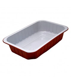 TIELLA TERRACOTTA 2-PORTION ALUMINIUM FOOD CONTAINERS