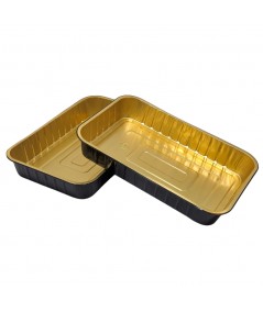 LA TIELLA_GOLD_6-PORTION ALUMINIUM FOOD CONTAINERS