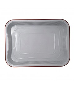 ALUMINIUM CONTAINERS WITH TERRACOTTA HANDLES, 6-PORTION, FOR FOOD