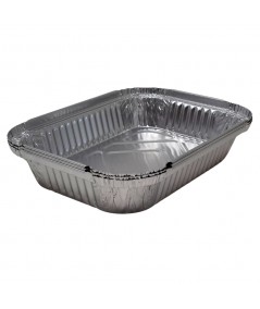 ALUMINIUM CONTAINERS WITH LIDS_2-PORTION FOOD CONTAINERS