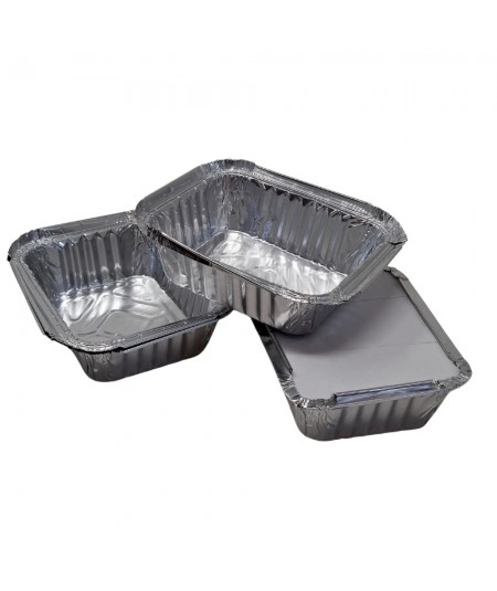 ALUMINIUM CONTAINERS WITH LIDS_SINGLE-PORTION FOOD CONTAINERS