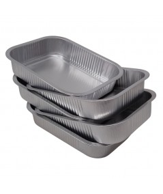 LA TIELLA_SILVER_1-PORTION ALUMINIUM FOOD CONTAINERS