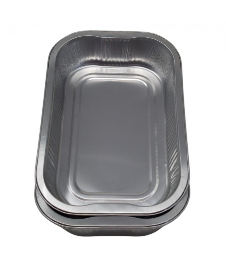 LA TIELLA_SILVER Aluminium Food Containers – 2 Servings