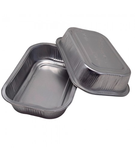 LA TIELLA_SILVER Aluminium Food Containers – 2 Servings