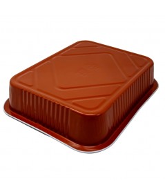 TIELLA TERRACOTTA 8-PORTION ALUMINIUM FOOD CONTAINERS