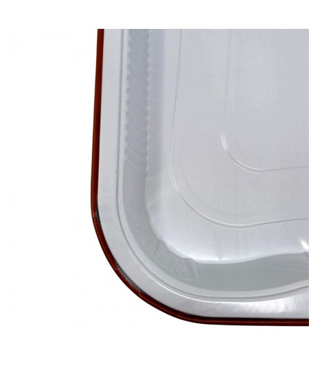 ALUMINIUM CONTAINERS WITH TERRACOTTA HANDLES, 6-PORTION, FOR FOOD