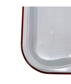 ALUMINIUM CONTAINERS WITH TERRACOTTA HANDLES, 6-PORTION, FOR FOOD