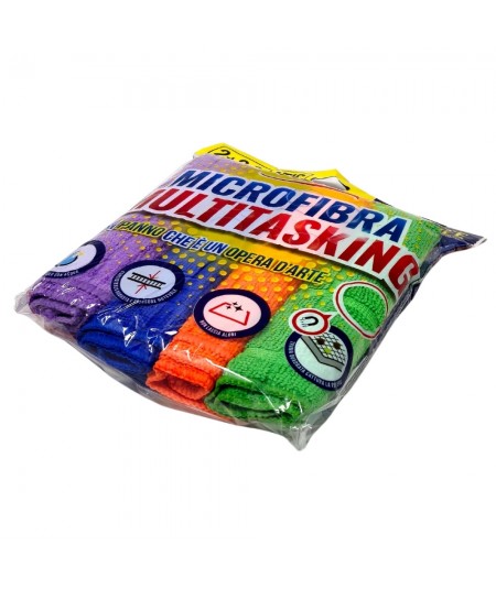 MULTIPURPOSE MICROFIBRE CLOTHS, 4-pack, 32x32, FOR ALL PURPOSES
