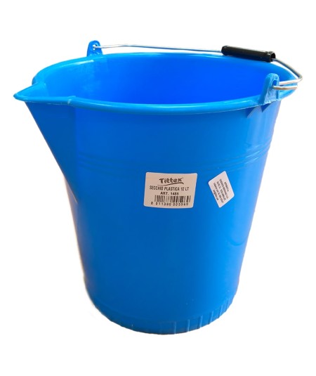 12-litre plastic bucket with spout and handle