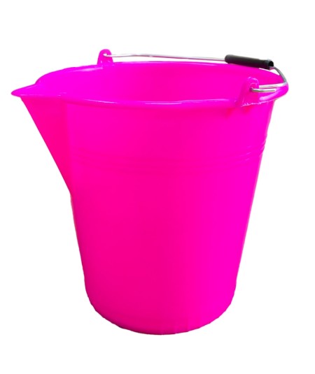 12-litre plastic bucket with spout and handle