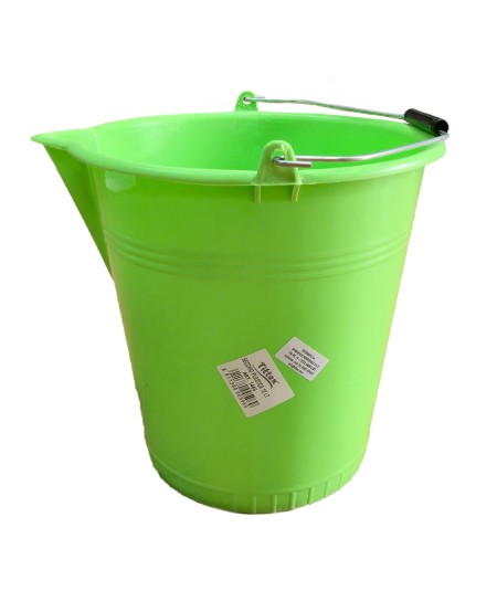 12-litre plastic bucket with spout and handle