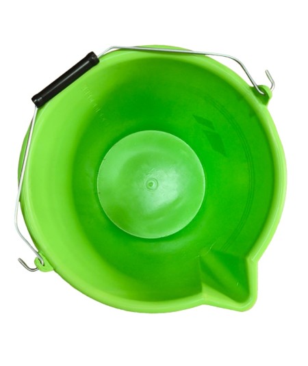 12-litre plastic bucket with spout and handle