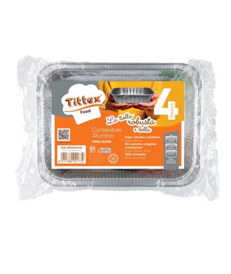 CONT. DI ALLUMINIO LA TIELLA_SILVER_4 PORZ._2 pz