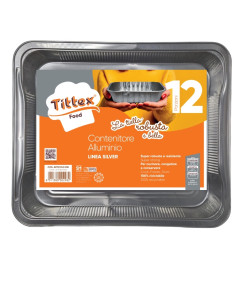 CONT. DI ALLUMINIO LA TIELLA_SILVER_12 PORZ._1 pz