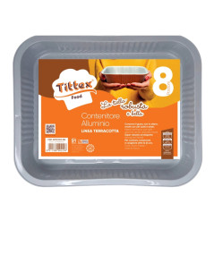 CONT. DI ALLUMINIO LA TIELLA_TERRACOTTA_8 PORZ._1 pz