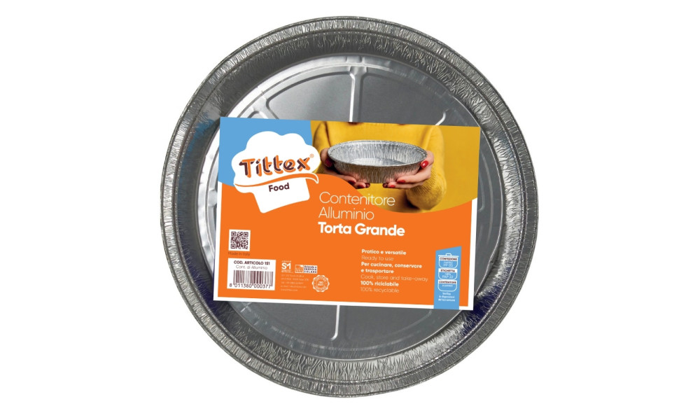 CONT. DI ALLUMINIO_TORTA GRANDE_2 pz