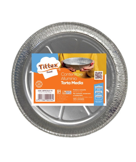CONT. DI ALLUMINIO_TORTA MEDIA_2 pz