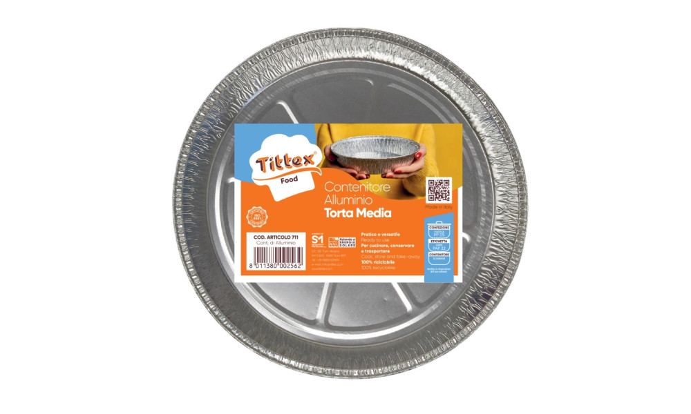 CONT. DI ALLUMINIO_TORTA MEDIA_2 pz