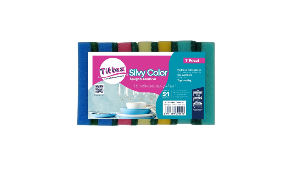 SPUGNE SILVY COLOR_7 pz