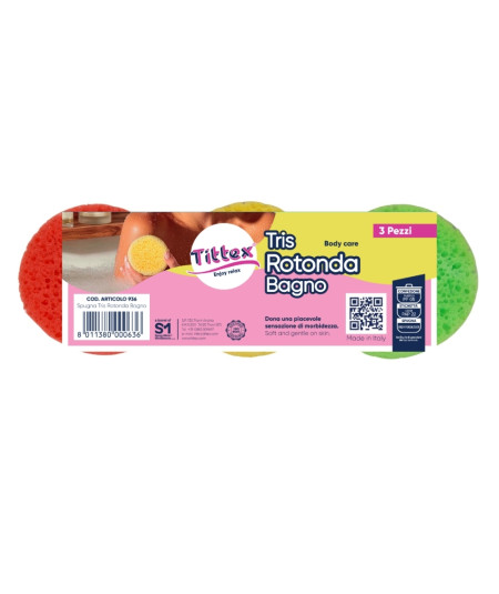 SPUGNE TRIS ROTONDA BAGNO