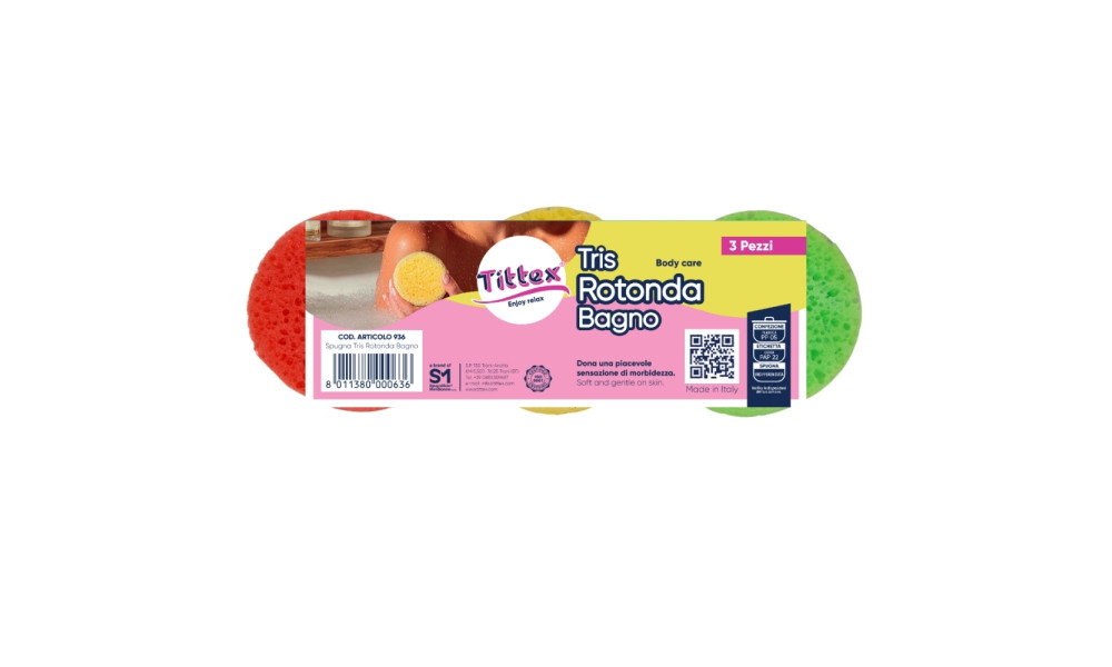 SPUGNE TRIS ROTONDA BAGNO