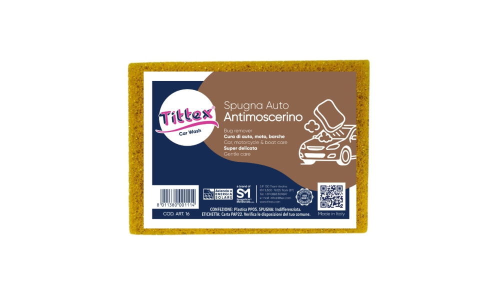 SPUGNA AUTO + ANTIMOSCERINO  - linea hobby