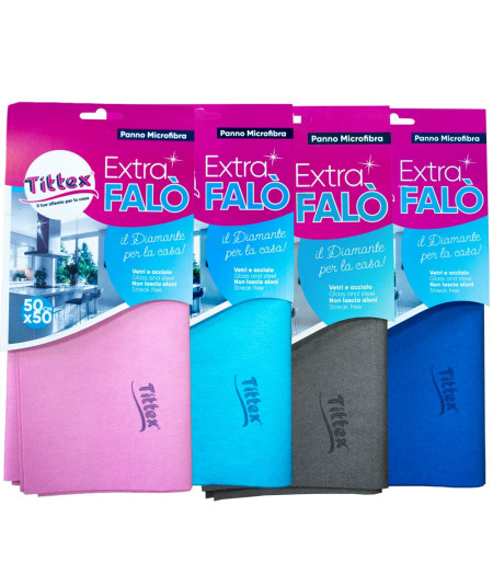 SET 4 PANNI MICROFIBRA EXTRA FALO'_50X50