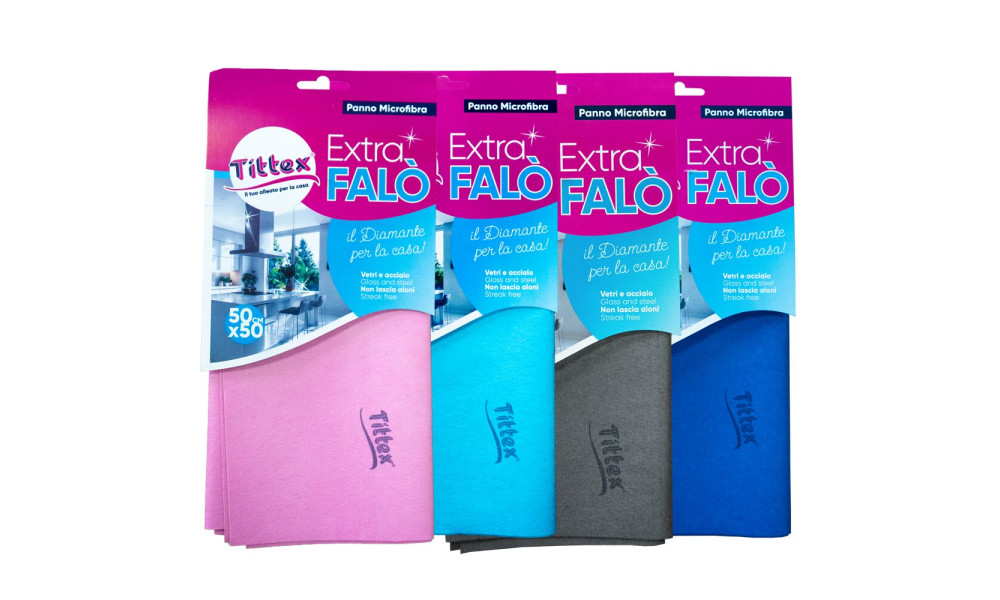 SET 4 PANNI MICROFIBRA EXTRA FALO'_50X50