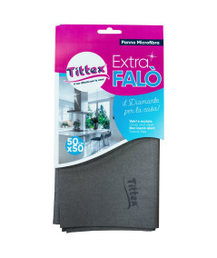 SET 4 PANNI MICROFIBRA EXTRA FALò_50X50 VETRI E ACCIAIO