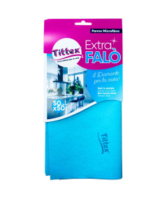 SET 4 PANNI MICROFIBRA EXTRA FALò_50X50 VETRI E ACCIAIO