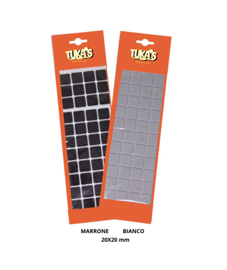 FELTRINI QUADRATI MIS 20X20MM